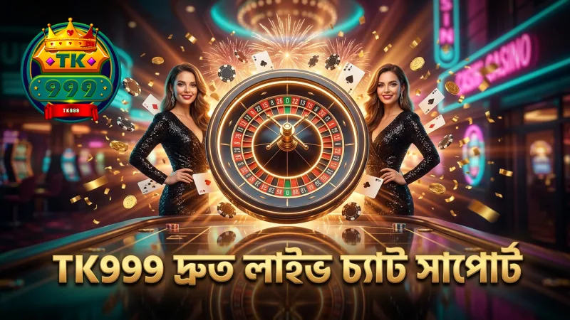 লাইভ চ্যাটে TK999 দ্রুত এবং কার্যকর সাপোর্ট প্রদান করে।