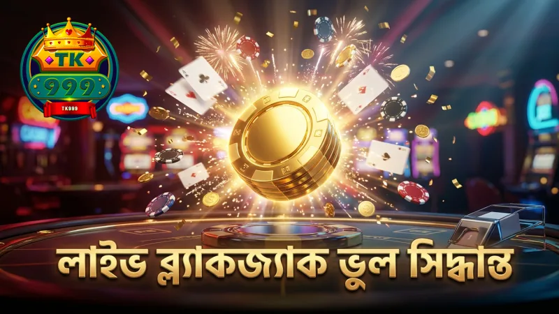 লাইভ ব্ল্যাকজ্যাকের ভুল সিদ্ধান্ত অর্থের ক্ষতির কারণ।